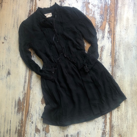 DENIM AND SUPPLY Black Western Long Sleeve Mini Dress XS EUC - Picture 2 of 11